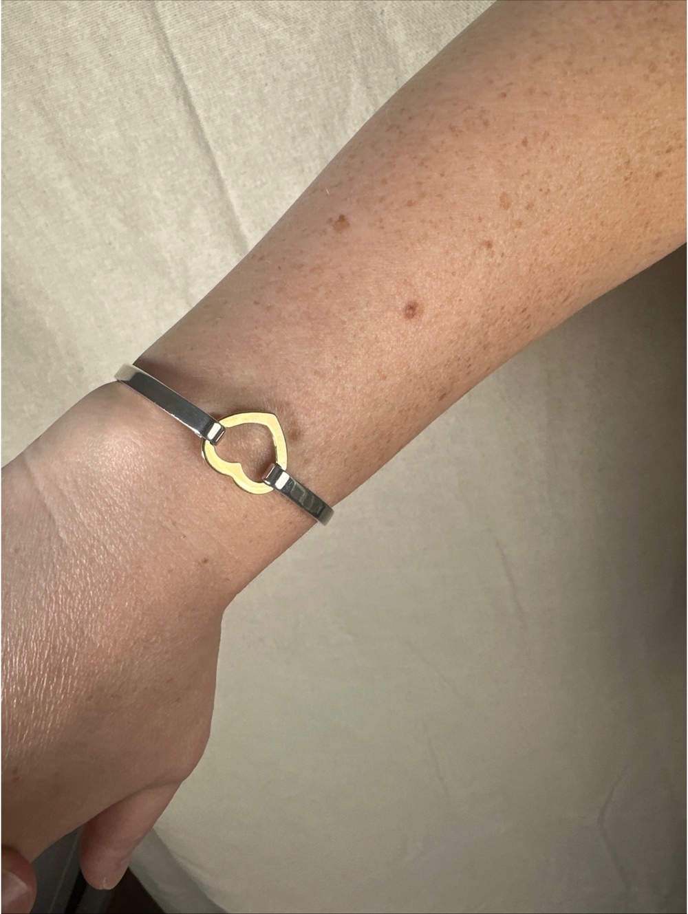 Tiffany & Co Heart Bracelet Sterling Silver 925 18K Gold 750 - Picture 7 of 9